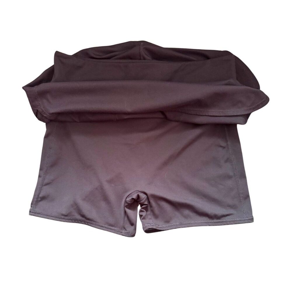 Zuda Skort Black Stretch Shorts Skirt Athletic Utility Workout Women's Size M - Picture 2 of 5